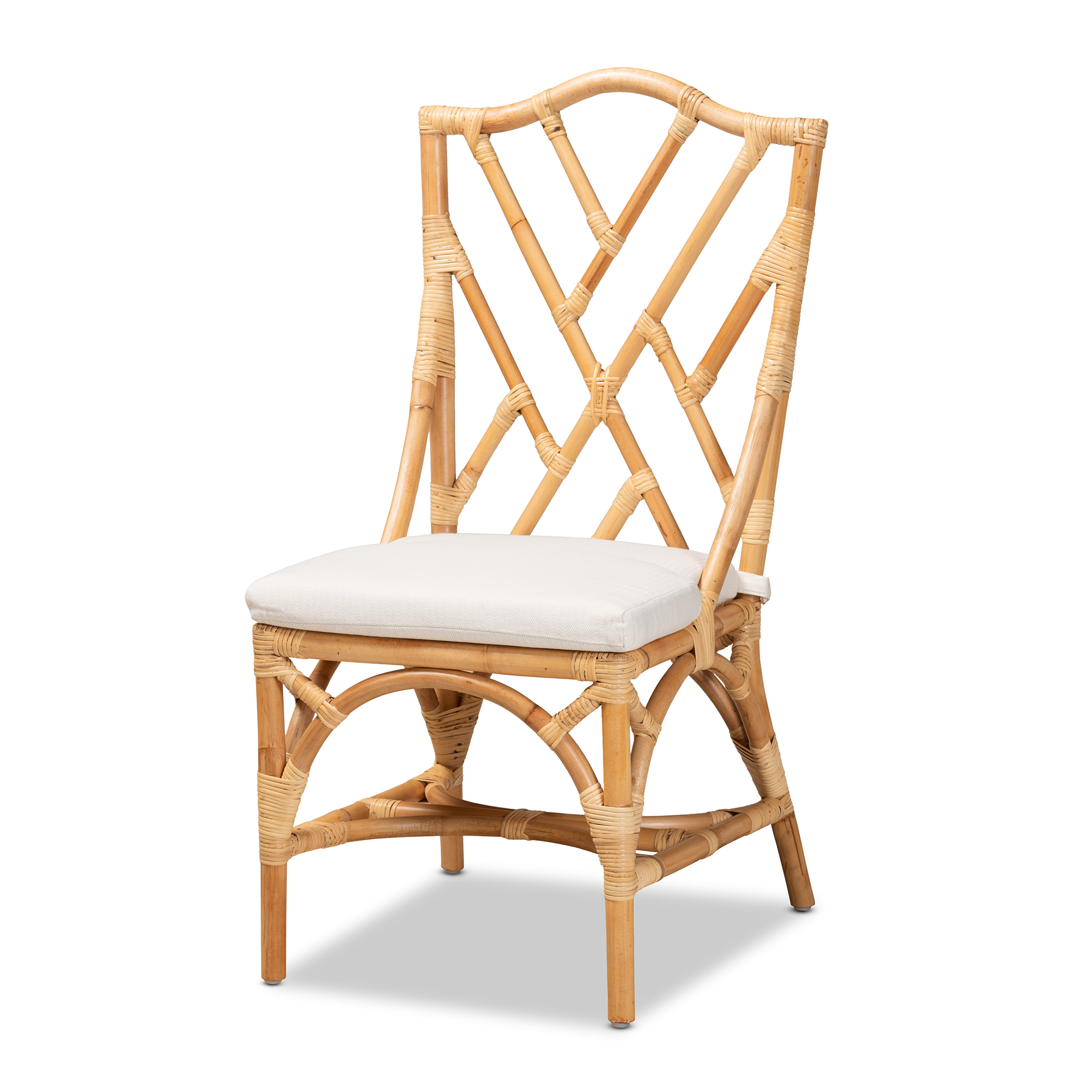 Baxton Studio Sonia Modern and Contemporary Natural Finished Rattan Chair